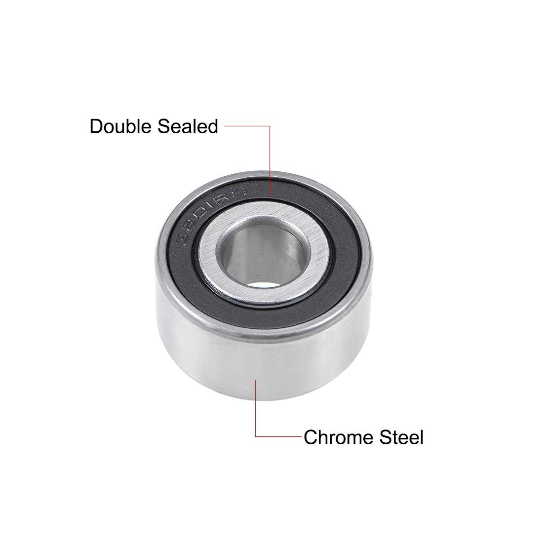 3201-2RS - Cuscinetto a sfera a contatto obliquo, 12 x 32 x 15,9 mm, cuscinetti sigillati 5201-2RS, 3 pezzi