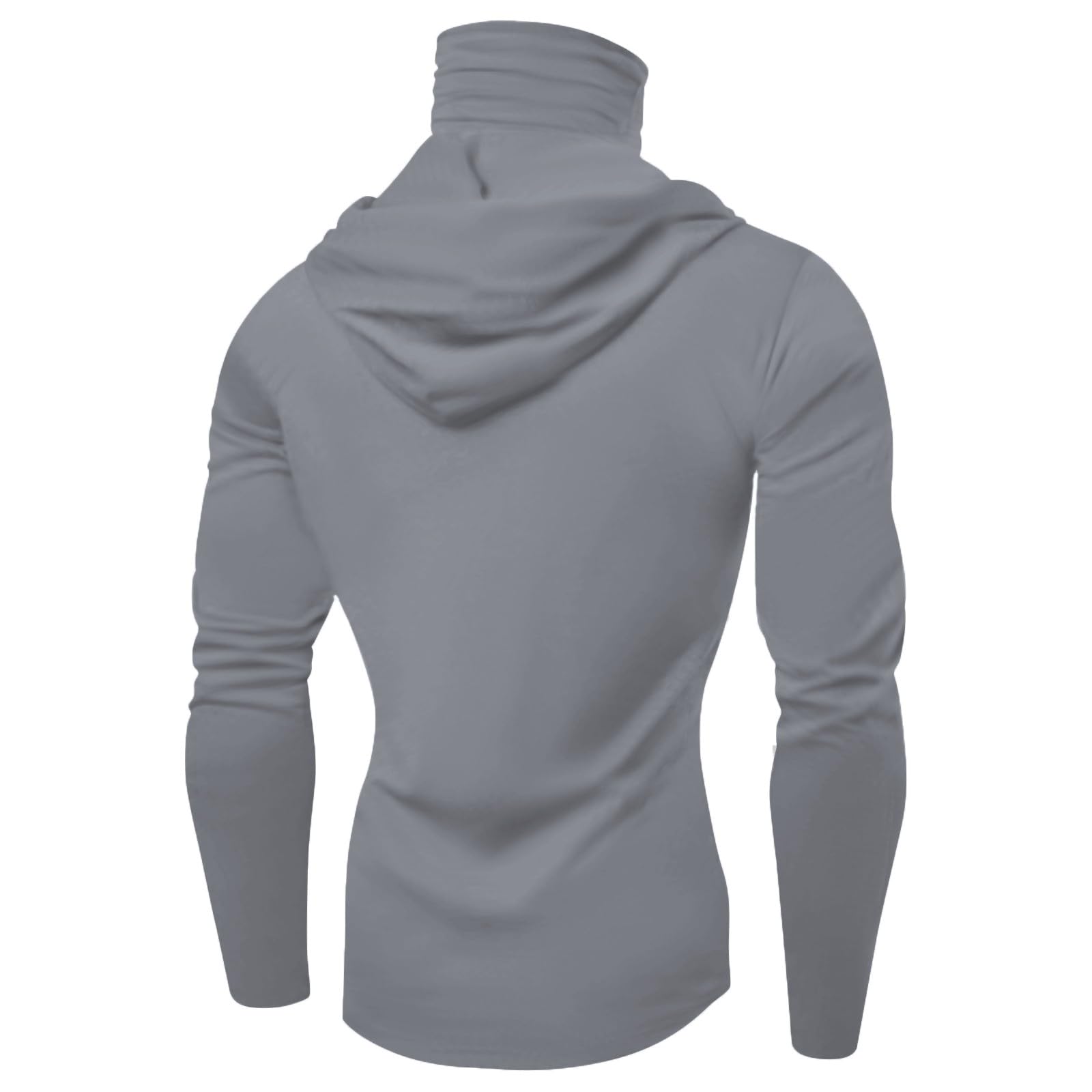 MOKBAY Camiseta Proteccion Solar Hombre Outdoor UV con Capucha Manga Larga Deporte Gimnasio Running Surf Montaña UPF 50 Camisetas