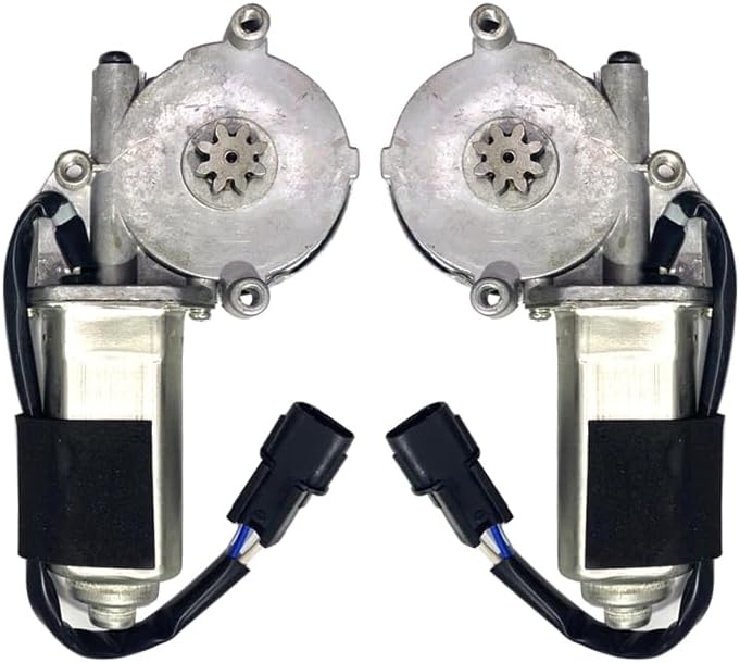 1 Pair Front Window Left Regulator Motor 24V Compatible for Isuzu Elf NKR NPR NQR 2003-on