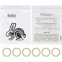 ZLLOO Orthodontic Elastics Bands, 500 Stück Dental kieferorthopädischer Latex Elastiken zur Befestigung von Zahnspaltzubehör (Kaninchen 3/16’’)