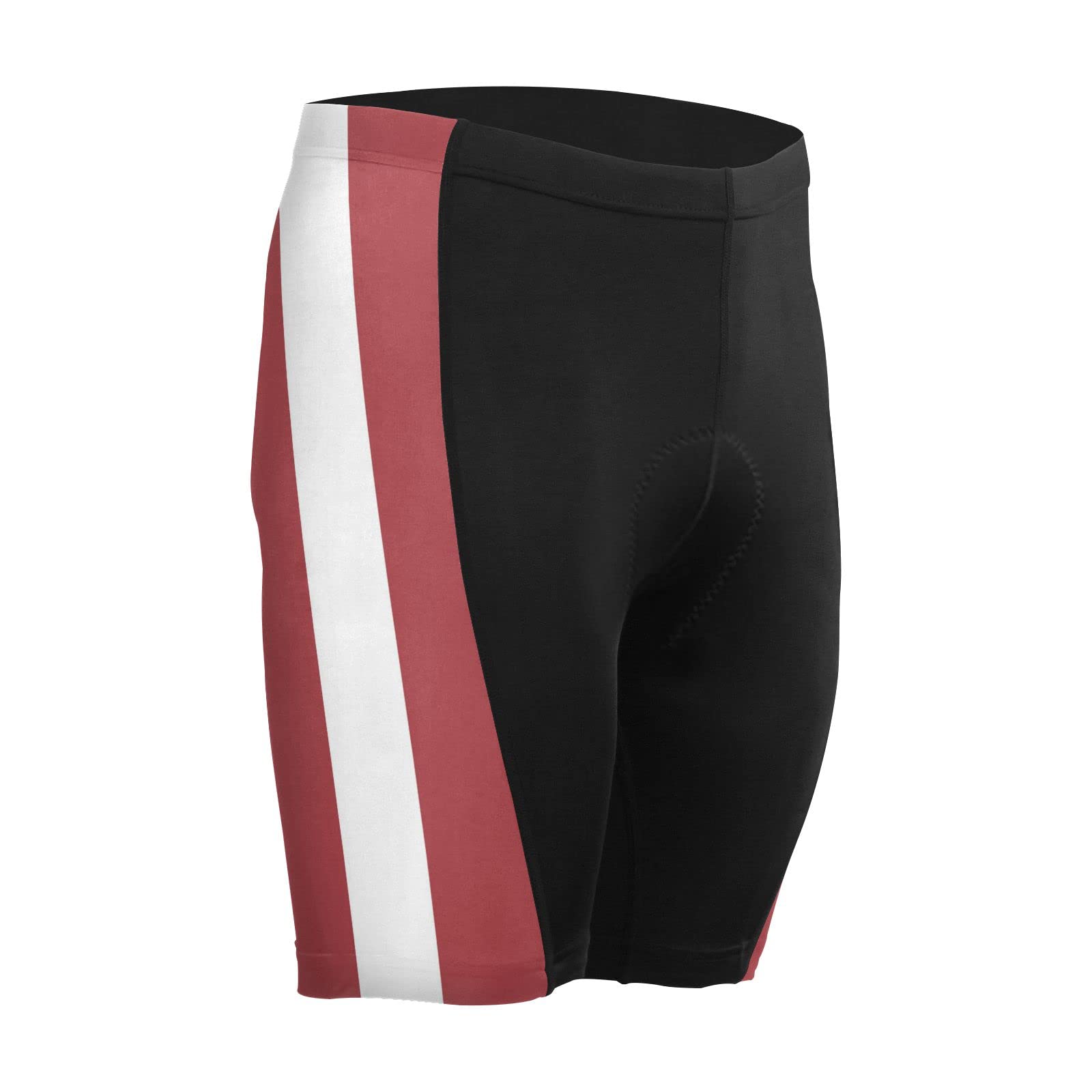 Latvia Flag Men's Bike Shorts Padded Cycling Bicycle Biking Shorts Tight Multicolor