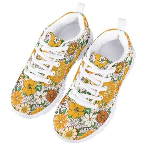 GIFTPUZZ Kids Sneakers Athletic Running Sports Shoes Breathable Mesh Tennis Shoes4