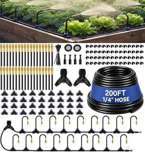QSTCONGLAN Automatic Garden Irrigation System 200FT