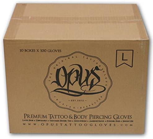 Opus Tattoo Nitrile Gloves, Large Case