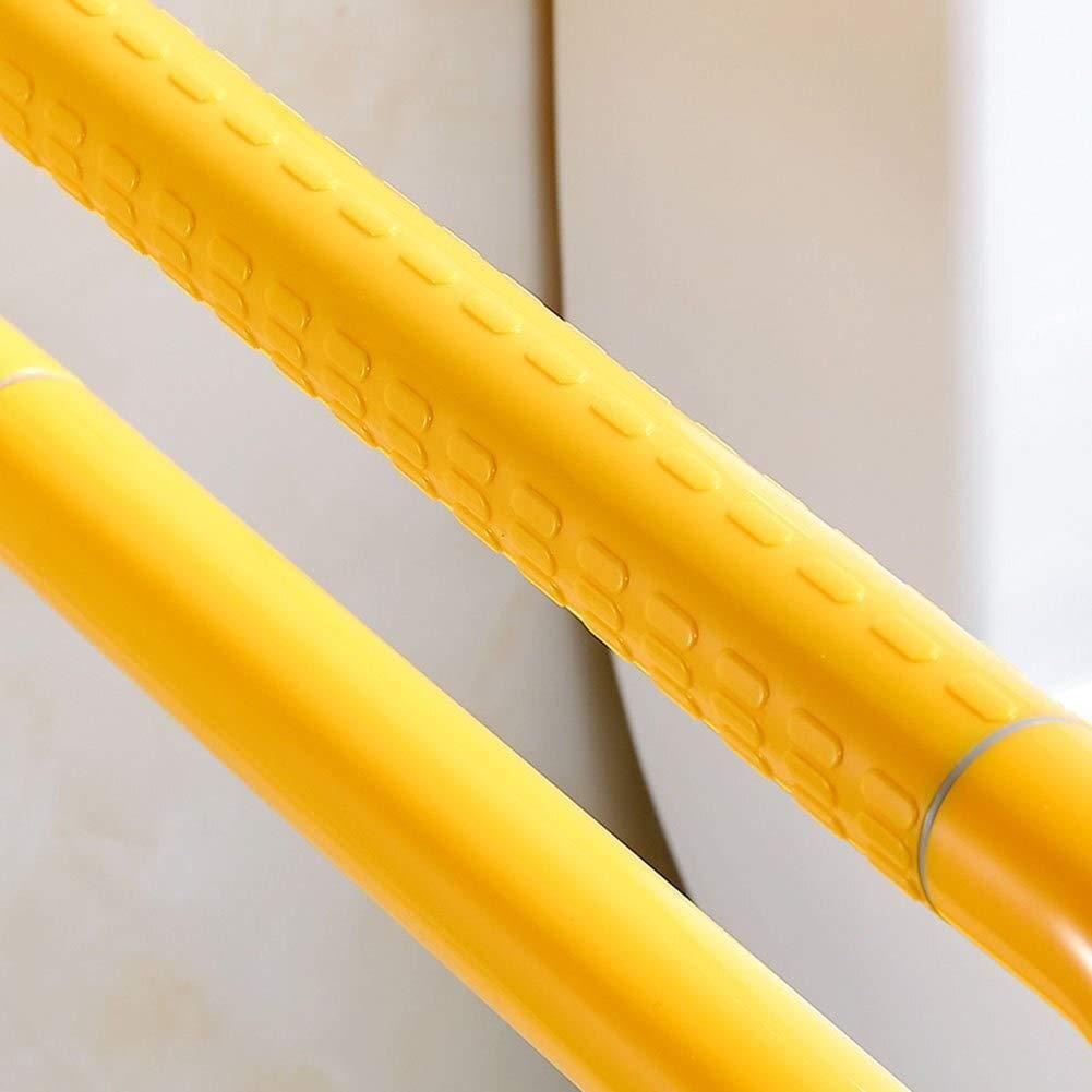 Barras de Apoyo para baño, pasamanos de Acero Inoxidable Plegables, Tubo Exterior de Nailon, Barra de Seguridad abatible en Forma de U para Inodoro, para Personas Mayores.