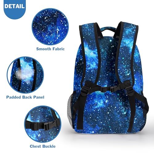 Kids Backpack for Boys Girls Galaxy Backpack and Monster Truck Backpack Set4
