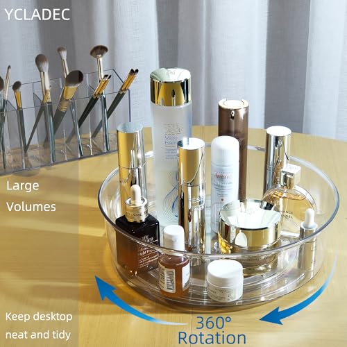 Ycladec ZP115P4 4 Pack Lazy Susan 11.5 Inch Inch Turntable Organizer Organization Storage Container Bins Spice Rack Cabinet Rotating Condiment thumb #4
