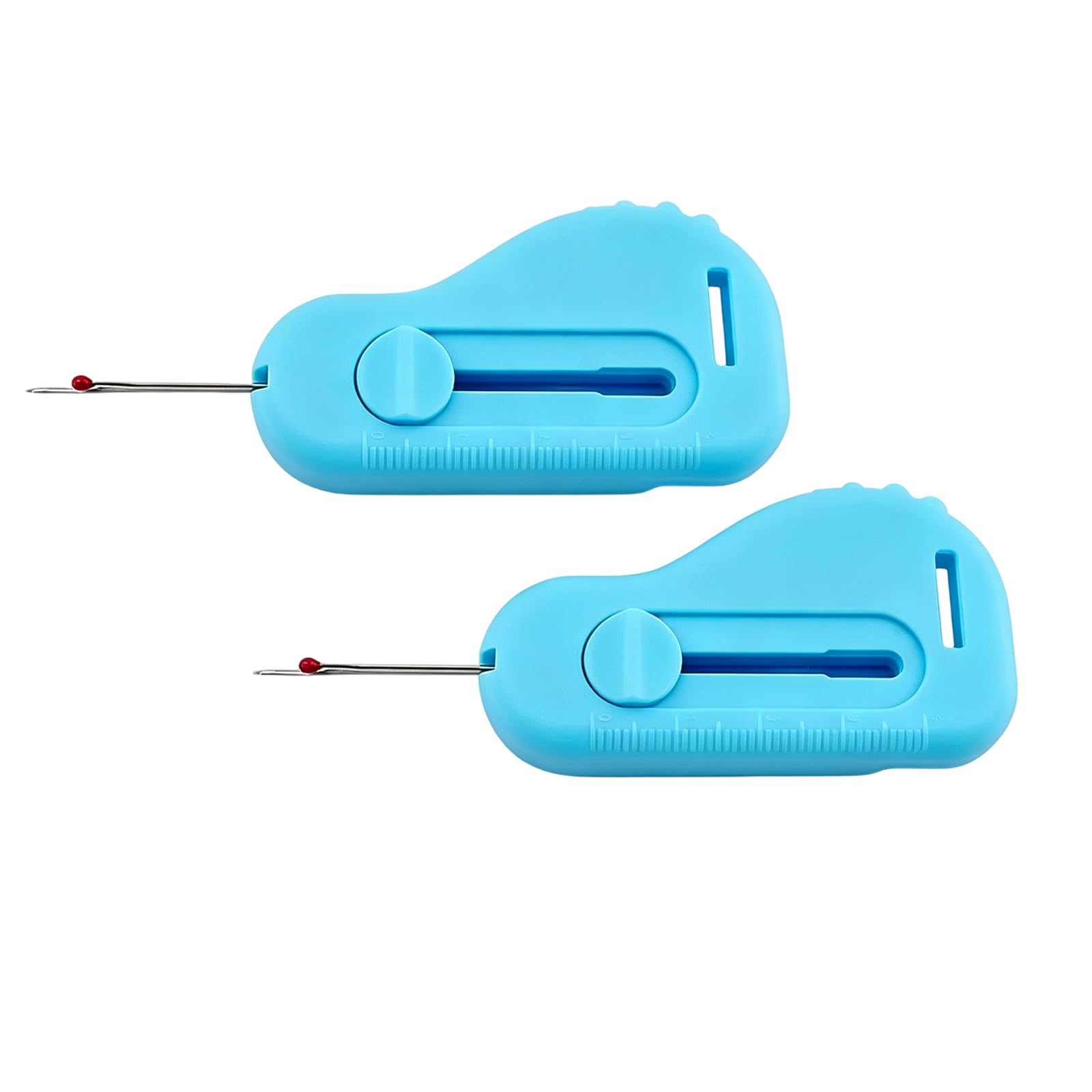 Kaeltsyn 2Pcs Professional Sewing Seam Guide with Measuring Scale and Seam Unpicker for Stitching and Fabric Alignment Sewing Guide