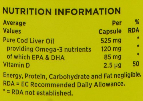Miniatura 9 de Seven Seas Aceite de Hígado de Bacalao Puro 120 cápsulas