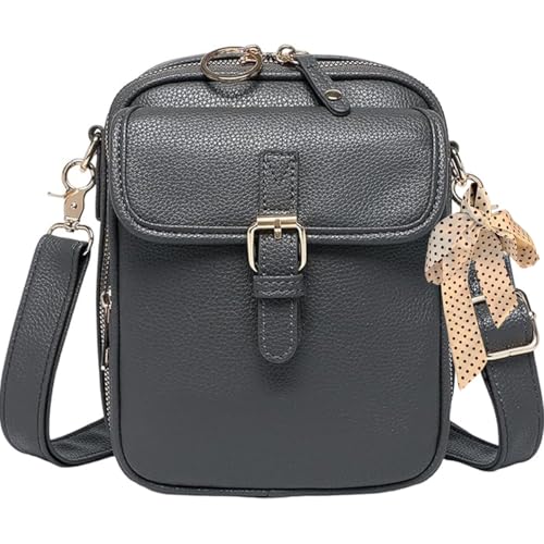 Image of Leather Crossbody Bags, Crossbody Leather Bag for women, Vintage Anti-Theft Messenger Shoulder Bags