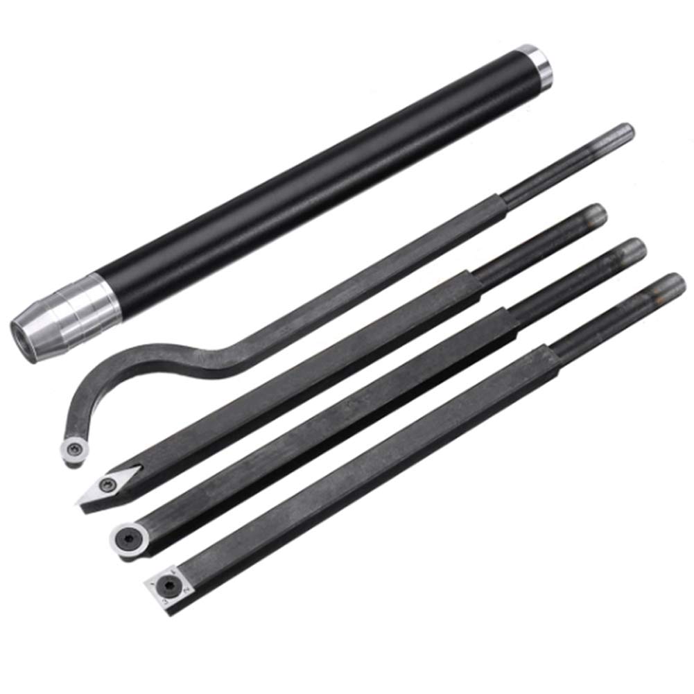 Scalpello per Tornio, Utensile per Tornitura Del Legno con Punta in Metallo Duro, Utensili per Tornitura Del Legno Set Di Scalpelli Tornio Finitore Più Ruvido Detailer Utensili per Troncatura