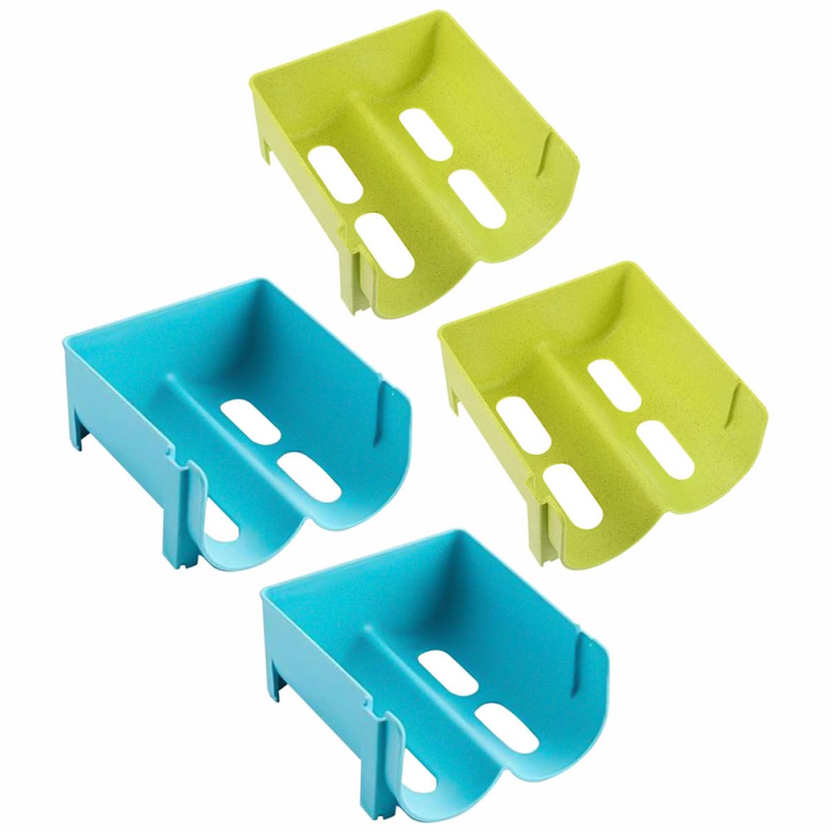 Alipis 4pezzi Organizzatrice Per Frigorifero Contenitori Impilabili Per Bevande e Snack Design Ottimizzare Colori