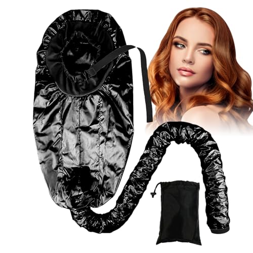 Hair Dryer Bonnet For Women, Bonnet Hood Hair Dryer, Adjustable Bonnet Hooded Cap For Hand Held Hair Dryer, With Storage Bag, Portable Hair Steamer Drying Cap For Women Long Curly Hair