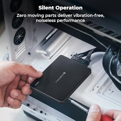 Image of Zebronics 128GB SSD, 2.5 Inch Internal Drive, 550MB /s Read & 500MB /s Write, Faster Than HDD, Low Power Consumption, Silent Operation, S.M.A.R.T Support, High Performance Storage (SD13A)