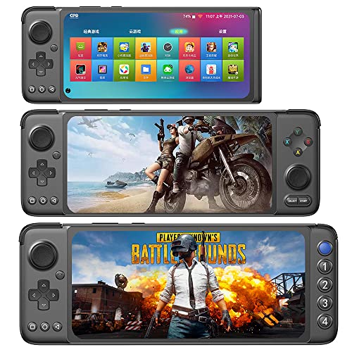 GPD XP Plus- 6.81 Inches Modularity Design Handheld Gaming Console 2400X1080 Resolution Touchscreen Android 11 [CPU Dimensity 1200], 6GB RAM/256GB Storage