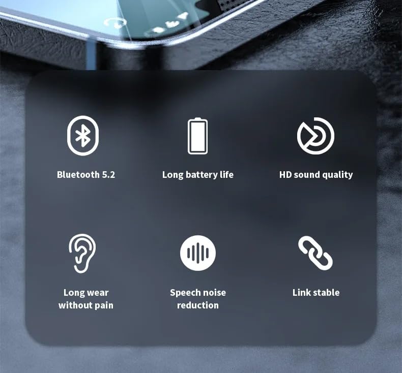 Image of 𝟏𝟓 𝐘𝐄𝐀𝐑𝐒 𝐖𝐀𝐑𝐑𝐀𝐍𝐓𝐘 New Version Single Bluetooth with Mic, Touch ON /Off Feature,48Hrs Battery,Designed for Crystal-Clear Sound & Comfortable Fit for All Smartphones
