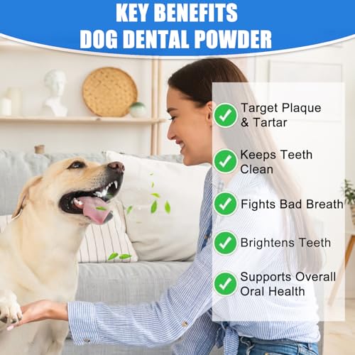 Image of Dog Dental Powder, Dog Teeth Cleaning Powder for Bad Breath
