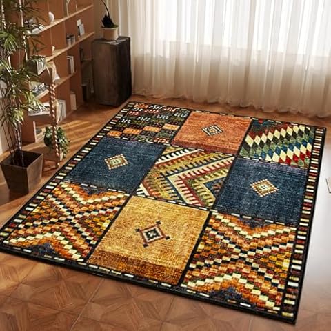 Moroccan Geometric Area Rug 120cm Cover