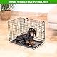 FortressooXS Transportbox für Hunde und Welpen, 56 x 33 x 41 cm, faltbar, 2 Türen, abnehmbare Platte, Verwendung im Innenbereich, Paitsy