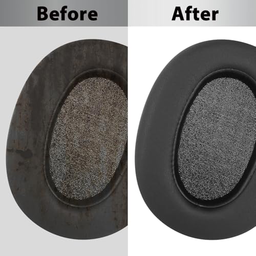 Repuestos Almohadillas para Oído Adhiper para Sony ULT WEAR (WH-ULT900N) Auriculares Inalámbricos con Cancelación de Ruido, Almohadillas de Cuero de Proteína Suave y Espuma de Reducción de Ruido - Negro miniatura 6