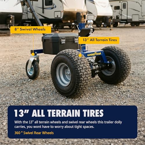Image of Goodyear Electric Trailer Dolly 3600 lbs 24V 800W Motorized Trailer Mover
