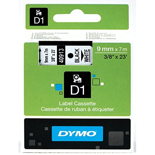 DYMO Thermal Brand Model Tape TT D1 40913 White-Black 9MMX7M POLIEST
