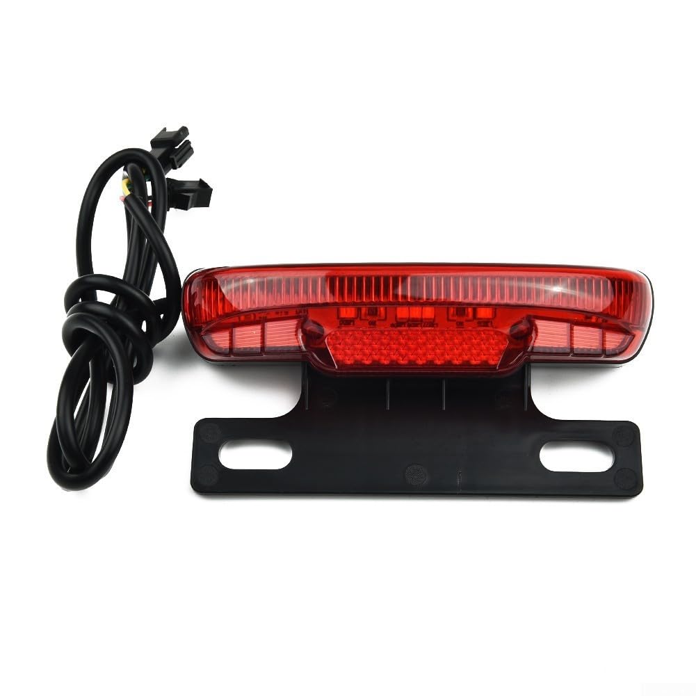 Rear-Tail Light LED Safety Warning Light,Auto-Sensing Rear Light,36V-48V Ebike Rear Light With Brake and Night Light Functions