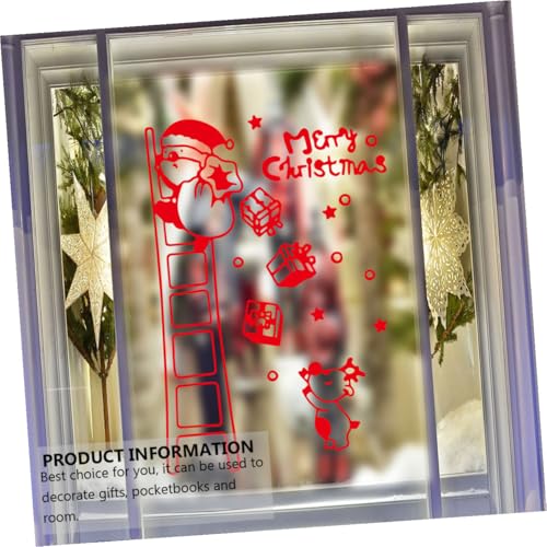 Sticker de Pared Santa Claus 70x50cm PVC Decoración Navideña miniatura 7