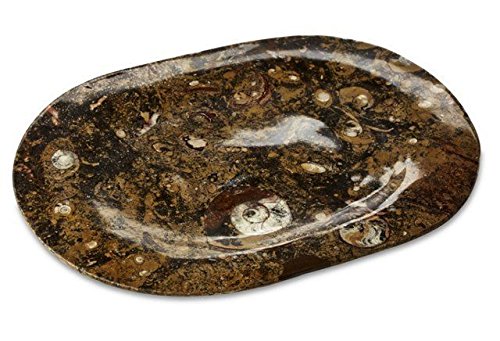 Oval Catchall Fossil Stone Platter