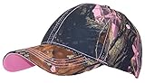 Tree Camouflage Adjustable Hook And Loop Hat (One Size) - Pink Camo