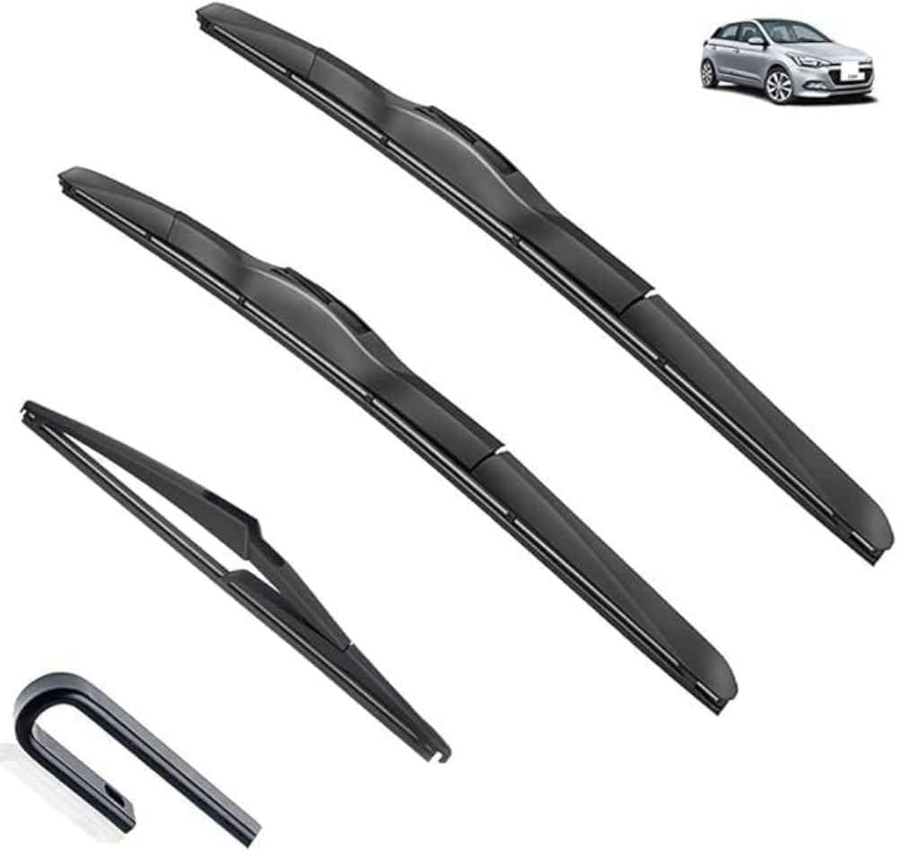 Nysldsco Normal Premium Exact Fit Windscreen Wiper Blades For Hyundai I20 Mk2 Gb Ib 2014-2019 2020 Durable Natural Rubber Easy Fit For A Quiet And Streak Free Wipe