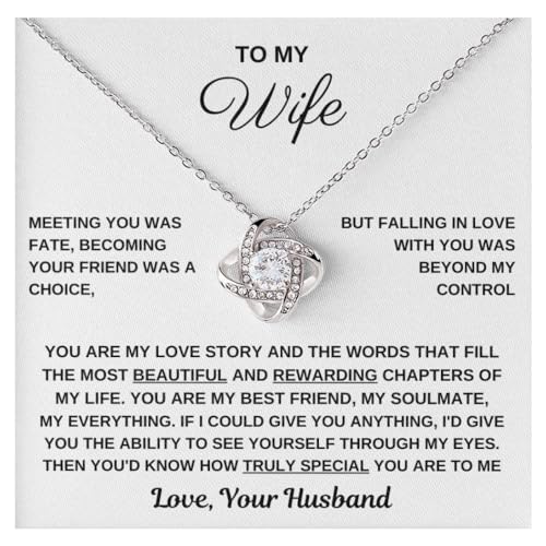 Jewelry To My Wife,Truly Special To Me, To my Wife, To my Soulmate, Gifts For Wife Romantic, Necklace For Wife From Husband, Valentines Birthday Gift