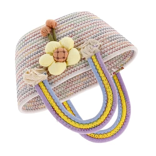 TOYANDONA Bolso Mano para Mujer Bolso con Superior Colorido Estilo Versátil para Uso Diario Ocasiones Casuales