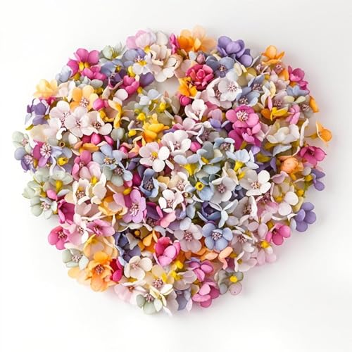 Femnow 50 Stück Kunstblumen zum Basteln, Künstliche Blumen Deko Blumen, Fake Flowers, Mini Kunstblumen Wie Echt, Artificial...