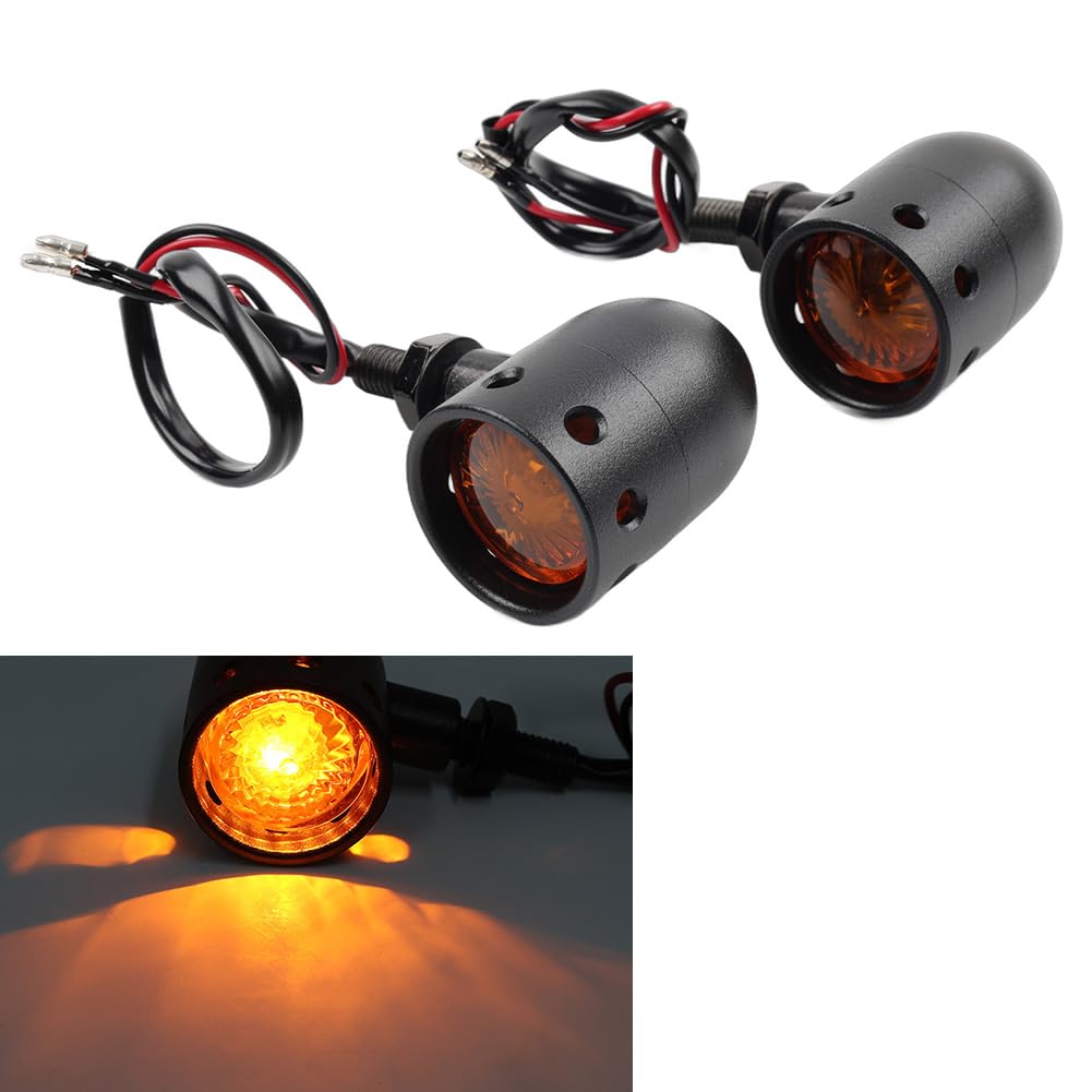 Cnfang4 LED Turn Signal Lights Running Brake Light Motorcycle Blinkers Lens for Dual Sport ATV Custom Bike Quads Dirt Bike Street Motorcycle
