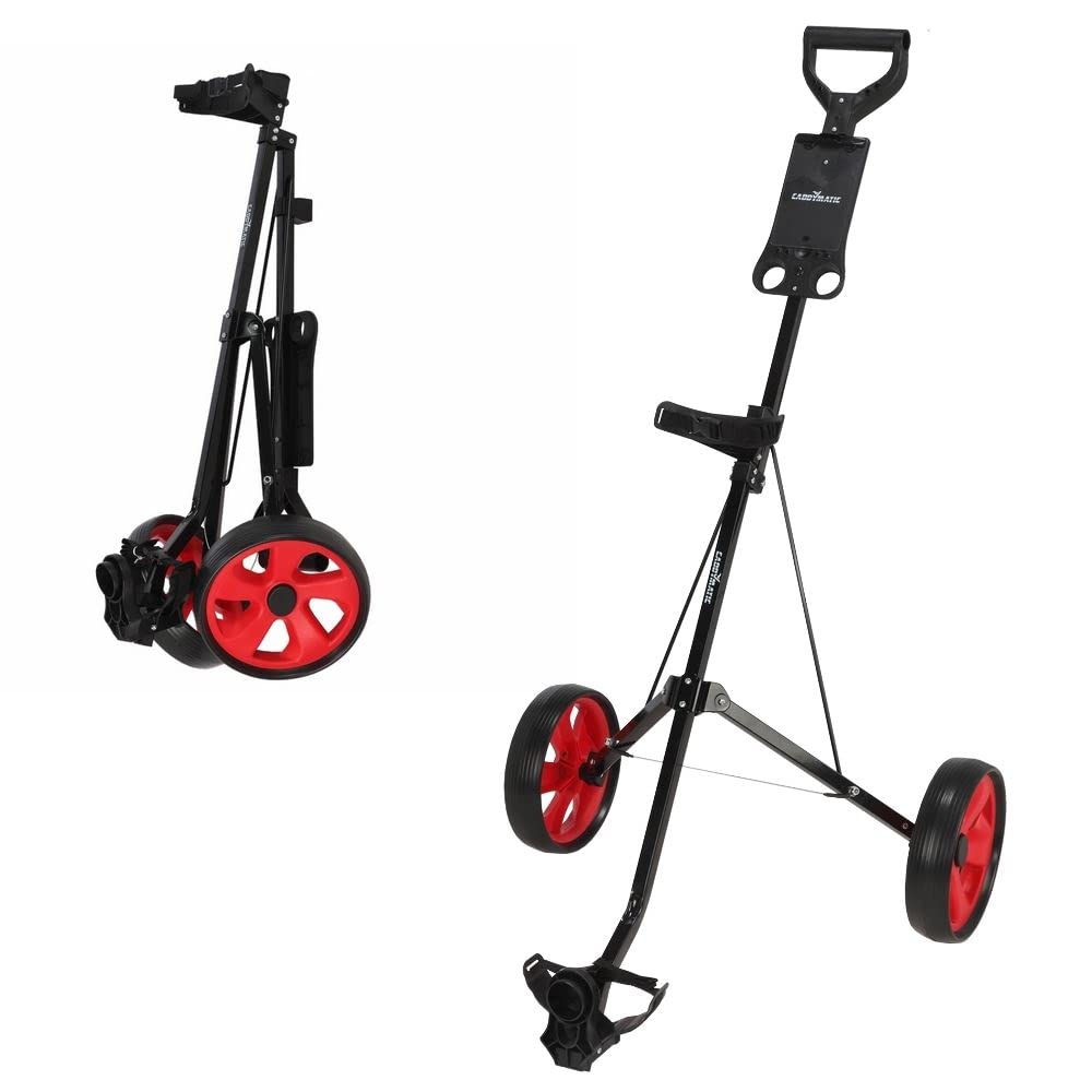 I-TRAC 2 Ruote Trolley Golf Pieghevole Nero/Rosso