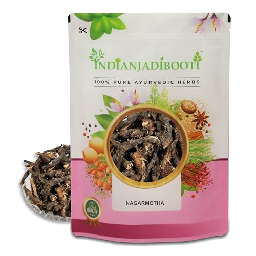Image of IndianJadiBooti Pure Nagarmotha Roots (Whole Mustak /Cyperus Rotundus) | Raw Nutgrass Tubers for DIY Hair Oil, Digestion & Herbal Decoctions (400 Grams)