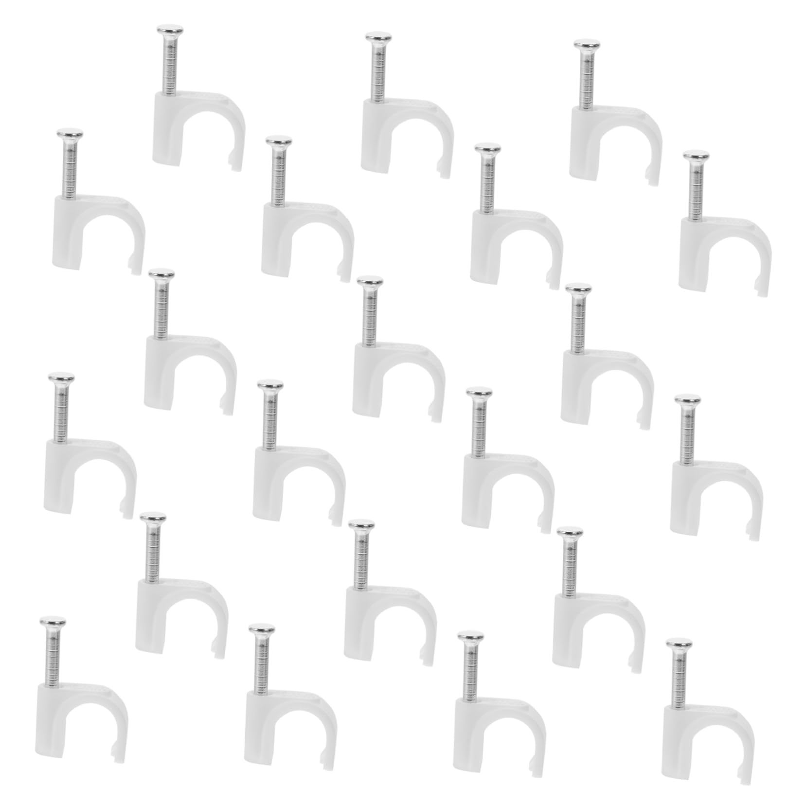 HOMSFOU 1500stücke Kabeltacker Für Ethernet-kabel Nagelbare Kabelclips Pe Für Kabelmanagement Für Zuhause Und Industrie Einfache Installation Und Hohe Haltbarkeit