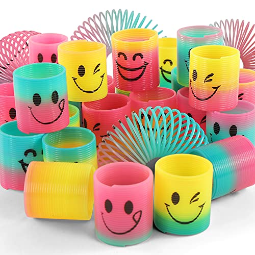 Fun-Here 12A 30 Pack Spring Rainbow Magic Fidget Stress Coil Mini Springs Bulk Toys For Party Favor Carnival Prize Birthday Goodie Bag Stuffers thumb #6