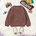 Halloween Toddler Boy Sweater Pumpkin Truck Embroidered Sweater Fall Outfit 1-5Y Brown