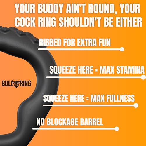 BULLRING- MAX Fullness & MAX Stamina 6 Pressure Points for Rock-Solid Confidence - Premium Silicone Penis Ring for Men BullRing The Mighty Cock Ring & Sex Toy - Image 7