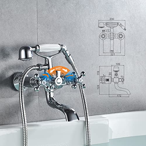 Ibergrif Lucca, Rubinetto Miscelatore Vasca-Doccia...