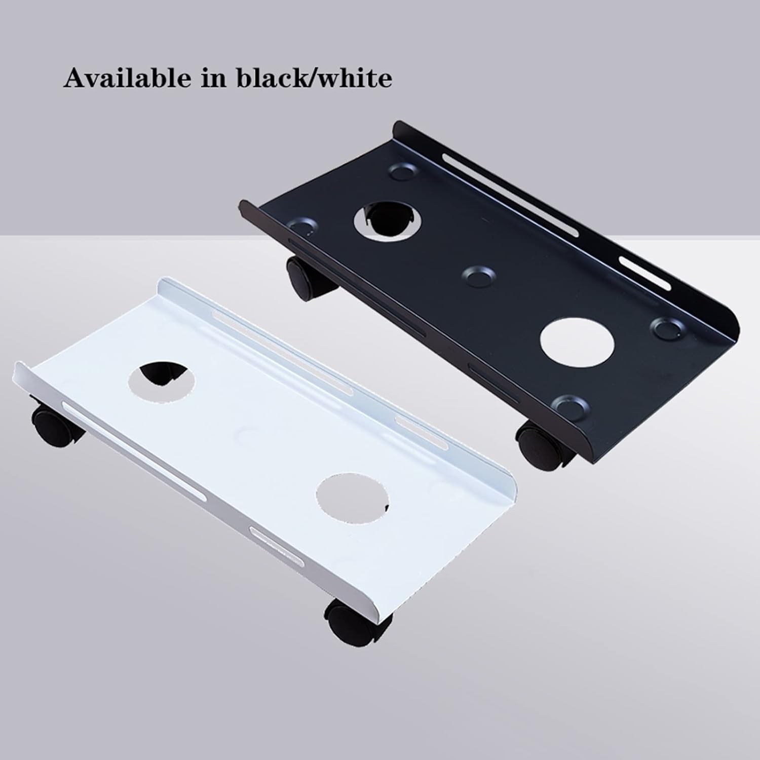 ENGENDER PC Stand Computer Tower Cart Household Computer Tower Stand CPU Rolling Stand Computer Host Stand with Wheels Under Home Office Desk Computer Tower Stand(A)