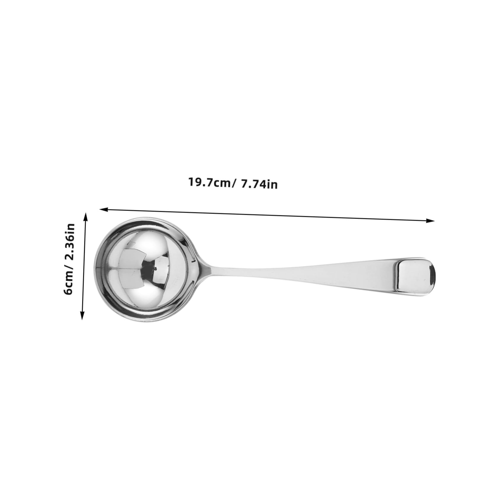 NAMOARLY Stainless Steel Soup Spoon with Long Handle Ladle for Cooking Serving Soups and Stews Heat Resistant for Professional Kitchen Use and Hot Pot Cooking