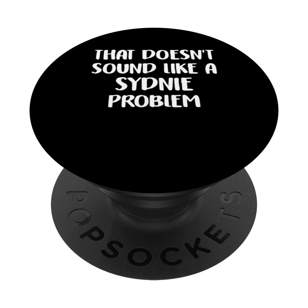 Sydnie Personalized Cute Flower Girls Sydnie Name PopSockets Swappable PopGrip, Black