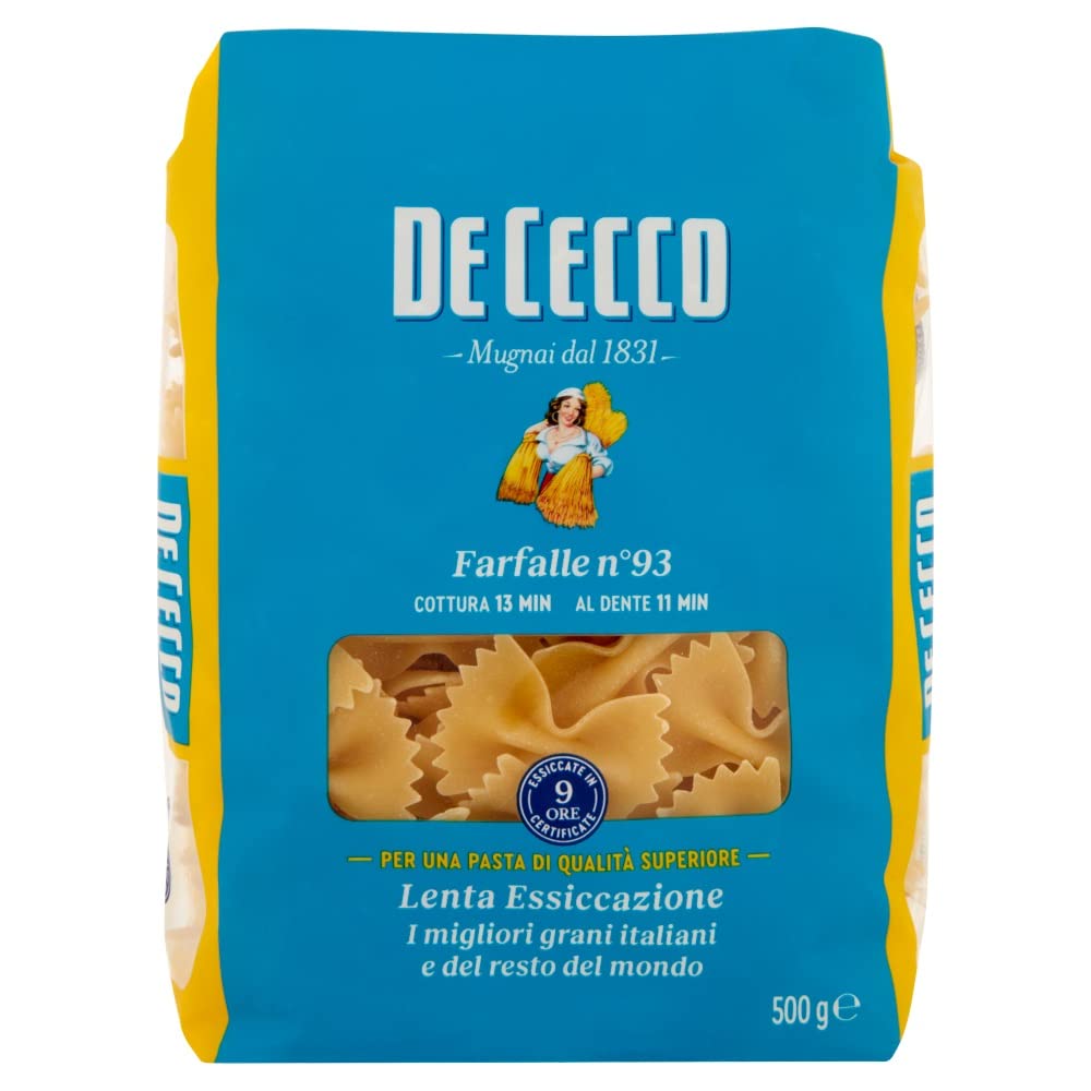 Italian Gourmet Pasta Farfalle n.93 di semola italienische Nudeln 24 x 500g