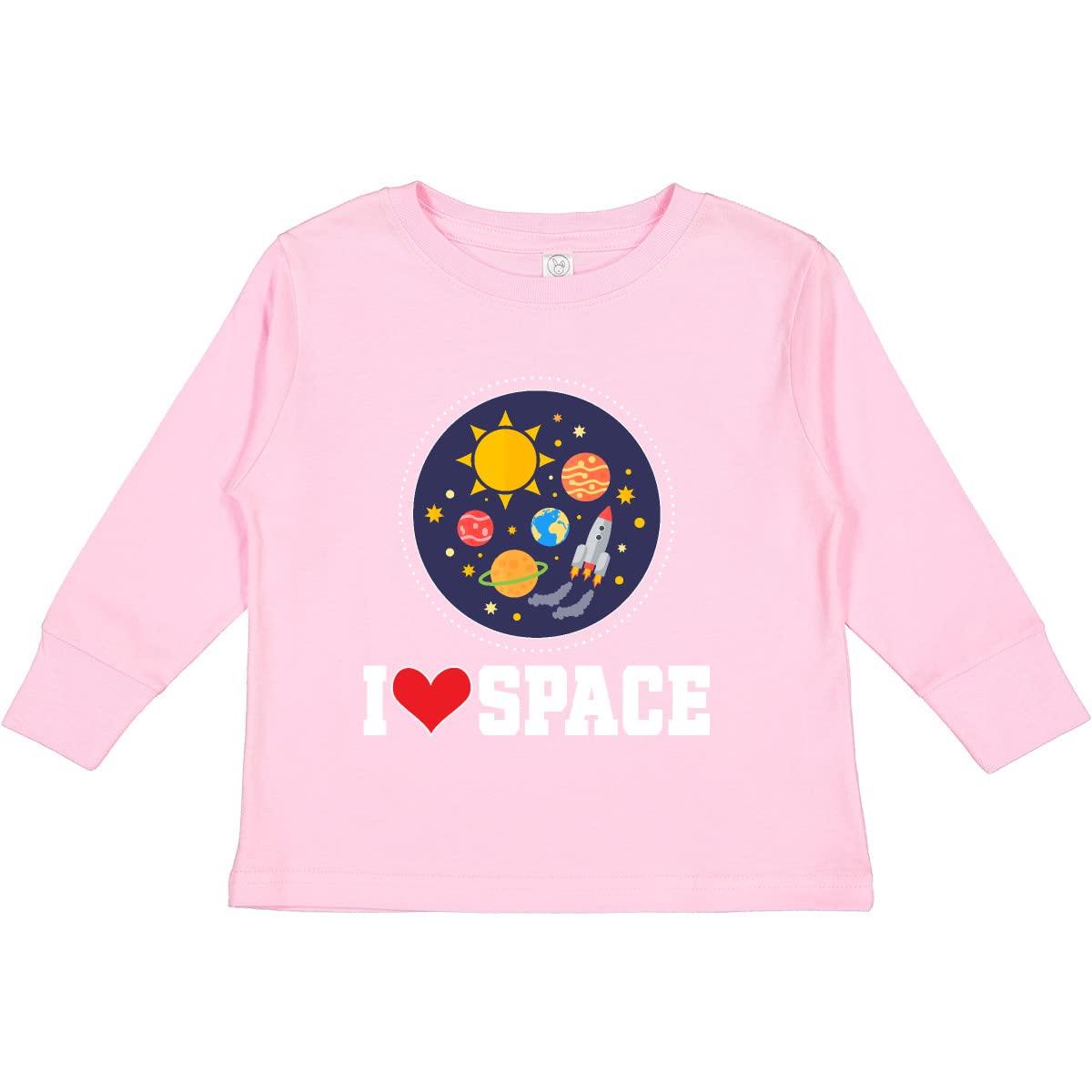 inktastic I Love Space Rocket Ship Toddler Long Sleeve T-Shirt