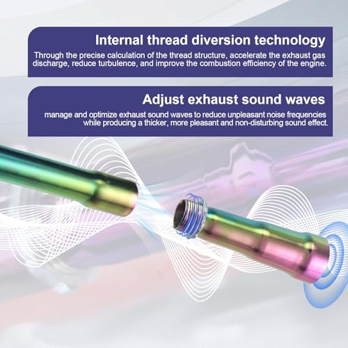 Image of Upgraded 3 Stage Exhaust Header Pipe Colorful,For Predator 212cc 196cc Go Kart& Mini Bike, For Coleman Powersports CT200U,CT200U-EX,BT200X, For Honda GX160,GX200