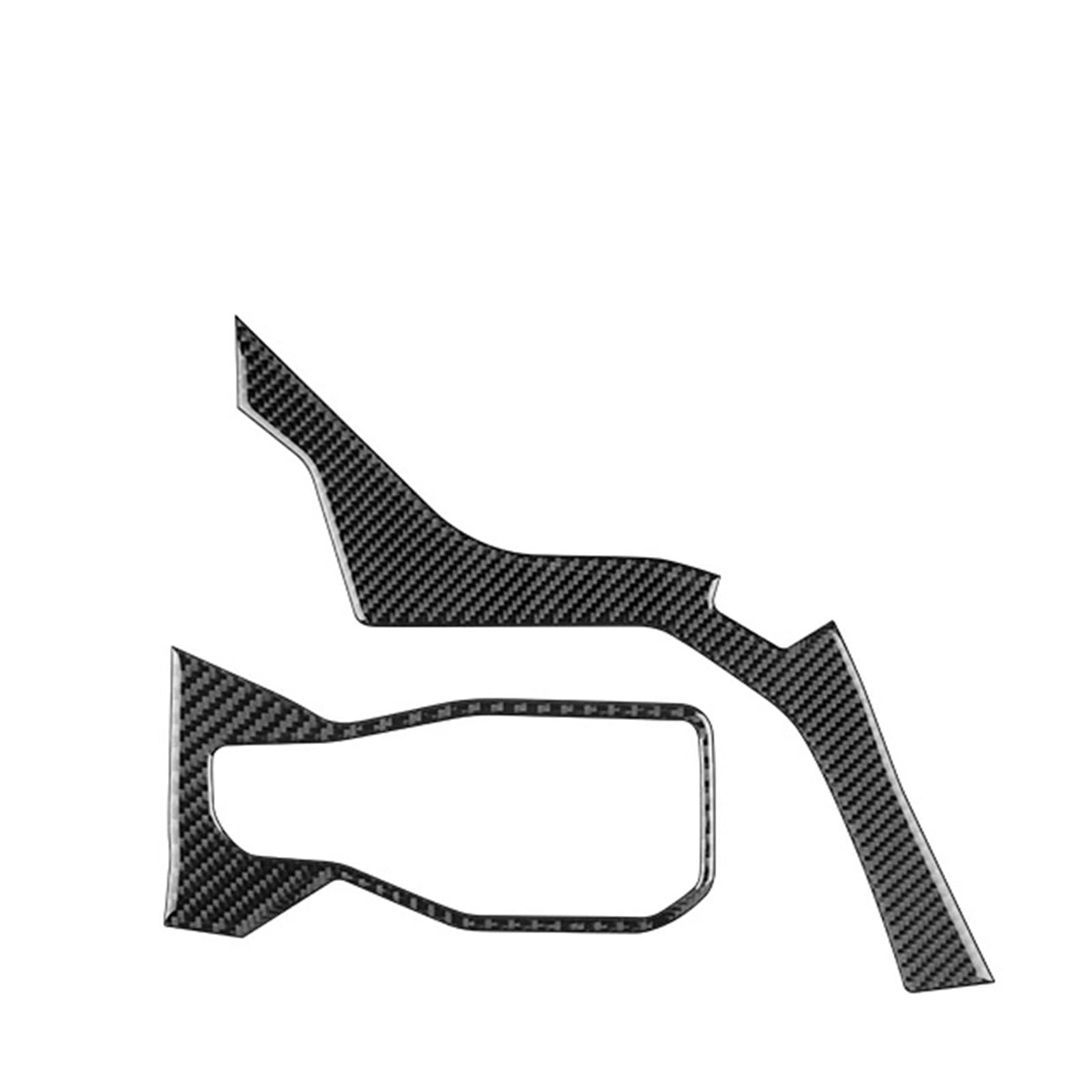 Car Trim Strip for Mustang GT for Dark for Horse for EcoBoost 2024 2026 LHD RHD Car Center Console AC Outlet Trim Interior(B for RHD Black)