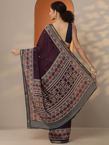 Image of Libas Silk Blend Womens Saree
